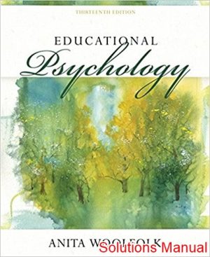 educational psychology 13th edition woolfolk solutions manual