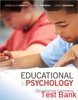 educational psychology developing learners 9th edition ormrod test bank