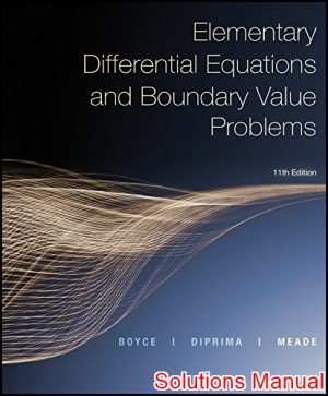 elementary differential equations 11th edition boyce solutions manual