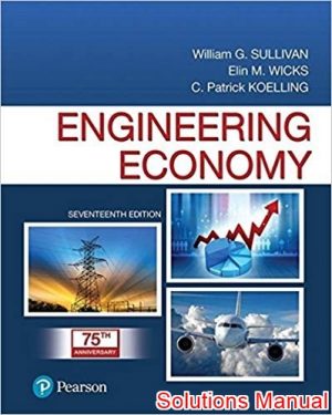 engineering economy 17th edition sullivan solutions manual