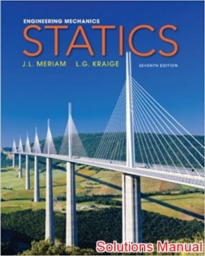 engineering mechanics statics 7th edition meriam solutions manual