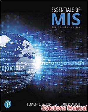 essentials of mis 13th edition laudon solutions manual