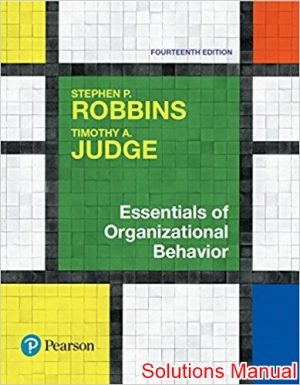 essentials of organizational behavior 14th edition robbins solutions manual