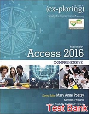 exploring microsoft office access 2016 comprehensive 1 1st edition poatsy test bank