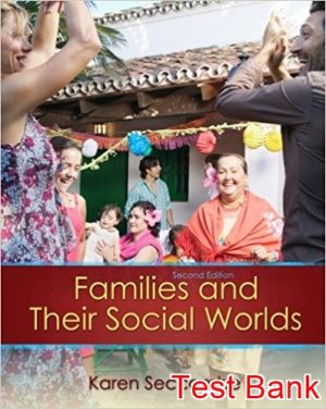 families and their social worlds 2nd edition seccombe test bank