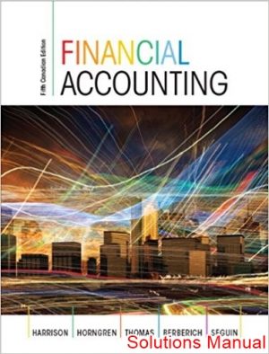 financial accounting canadian 15th edition harrison solutions manual