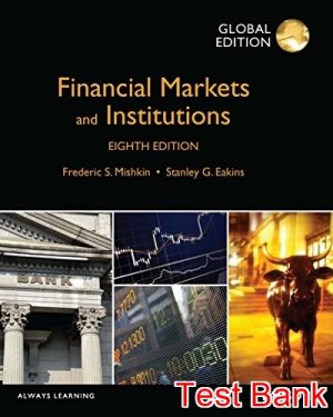 financial markets and institutions global 8th edition mishkin test bank
