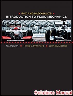 fox and mcdonalds introduction to fluid mechanics 9th edition pritchard solutions manual