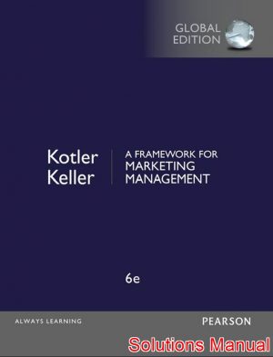 framework for marketing management global 6th edition kotler solutions manual