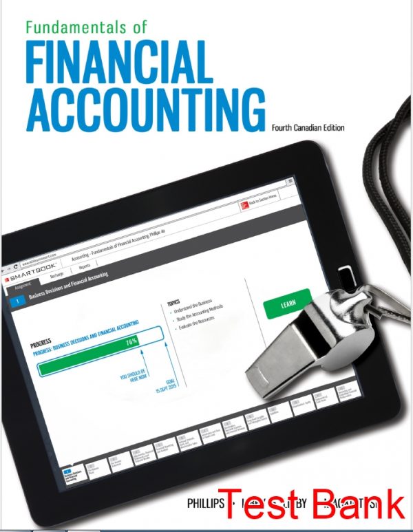 fundamentals of financial accounting canadian canadian 4th edition phillips test bank