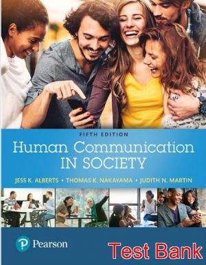 human communication in society 5th edition alberts test bank