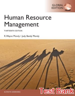 human resource management global 13th edition mondy test bank