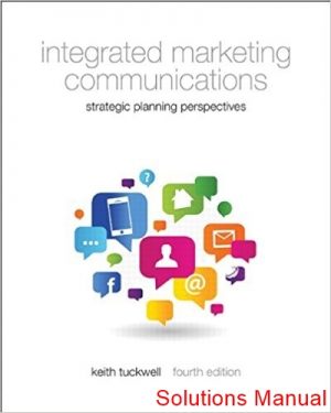 integrated marketing communications 4th edition tuckwell solutions manual