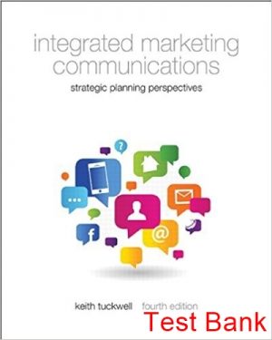 integrated marketing communications 4th edition tuckwell test bank