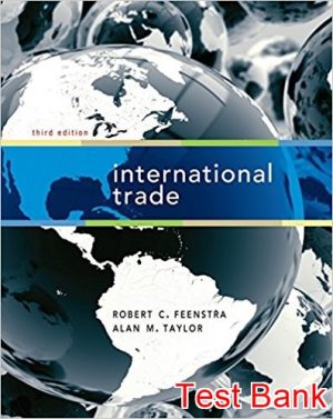 international trade 3rd edition feenstra test bank