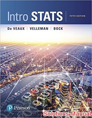 intro stats 5th edition veaux solutions manual
