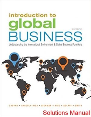 introduction to global business 2nd edition gaspar solutions manual