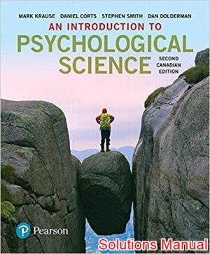 introduction to psychological science canadian 2nd edition krause solutions manual