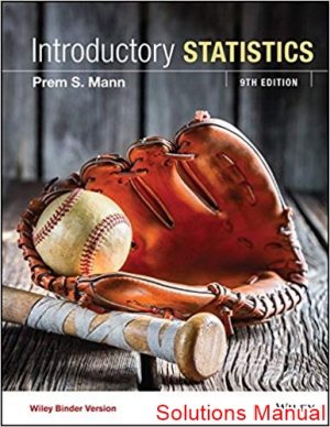 introductory statistics 9th edition mann solutions manual