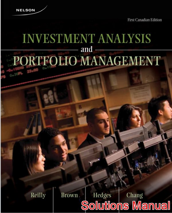 Investment Analysis And Portfolio Management Canadian 1st Edition ...