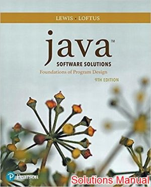 java software solutions 9th edition lewis solutions manual