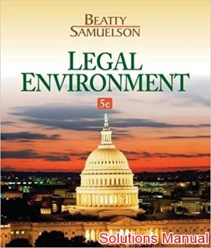 legal environment 5th edition beatty solutions manual