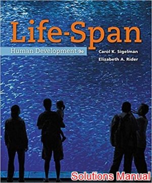 life span human development 9th edition sigelman solutions manual