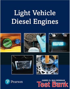 light vehicle diesel engines 1st edition halderman test bank