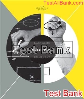 management asia pacific 5th edition samson test bank