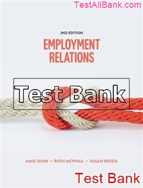 management employment relations an integrated approach australia 2nd edition shaw test bank