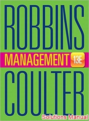 management global 13th edition robins solutions manual