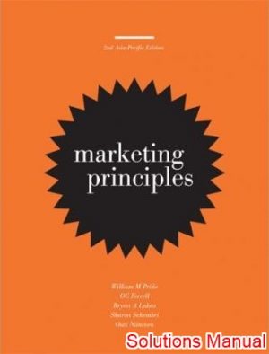 marketing principles asia pacific 2nd edition pride solutions manual