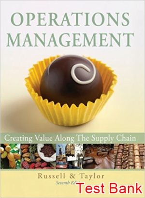 operations management creating value along 7th edition russel test bank