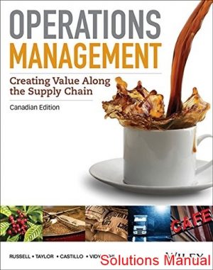 operations management creating value along canadian 1st edition russel solutions manual