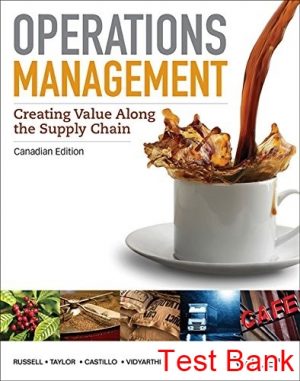 operations management creating value along canadian 1st edition russel test bank