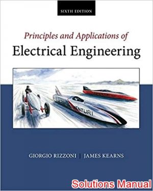 principles and applications of electrical engineering 6th edition rizzoni solutions manual