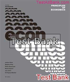 principles of economics australia and new zealand 6th edition gans test bank