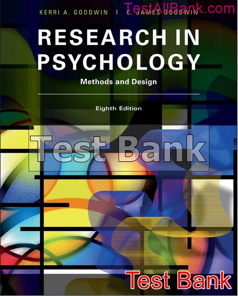 research in psychology methods and design 8th edition pdf