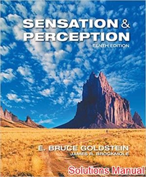 sensation and perception 10th edition goldstein solutions manual