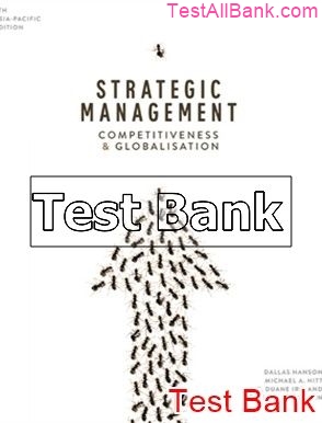 Strategic Management Competitiveness And Globalisation 6th Edition ...