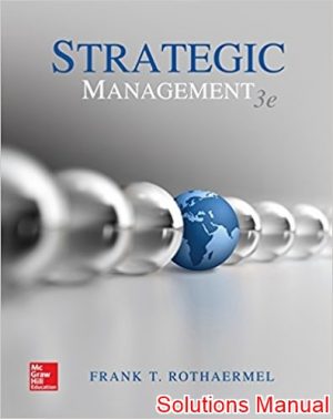 strategic management concepts 3rd edition frank solutions manual