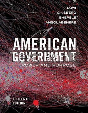 american government 15th edition ansolabehere test bank