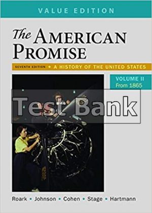 american promise value volume 2 7th edition roark test bank