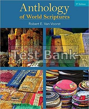anthology of world scriptures 9th edition voorst test bank