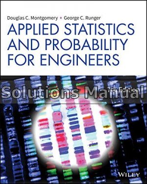 applied statistics and probability for engineers 7th edition montgomery solutions manual