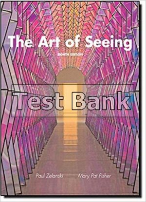 art of seeing 8th edition zelanski test bank