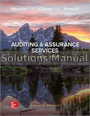 auditing and assurance services a systematic approach 11th edition messier solutions manual