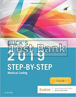 bucks step by step medical coding 2019 edition 1st edition elsevier test bank