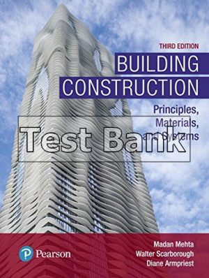 building construction principles materials and systems 3rd edition mehta test bank