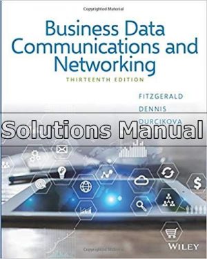 business data communications and networking 13th edition fitzgerald solutions manual
